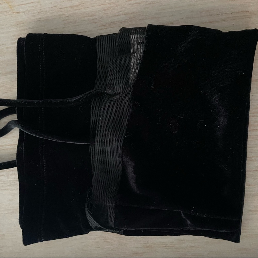 Vol. 1 plush velvet Black Camisole Top - Picture 4 of 5